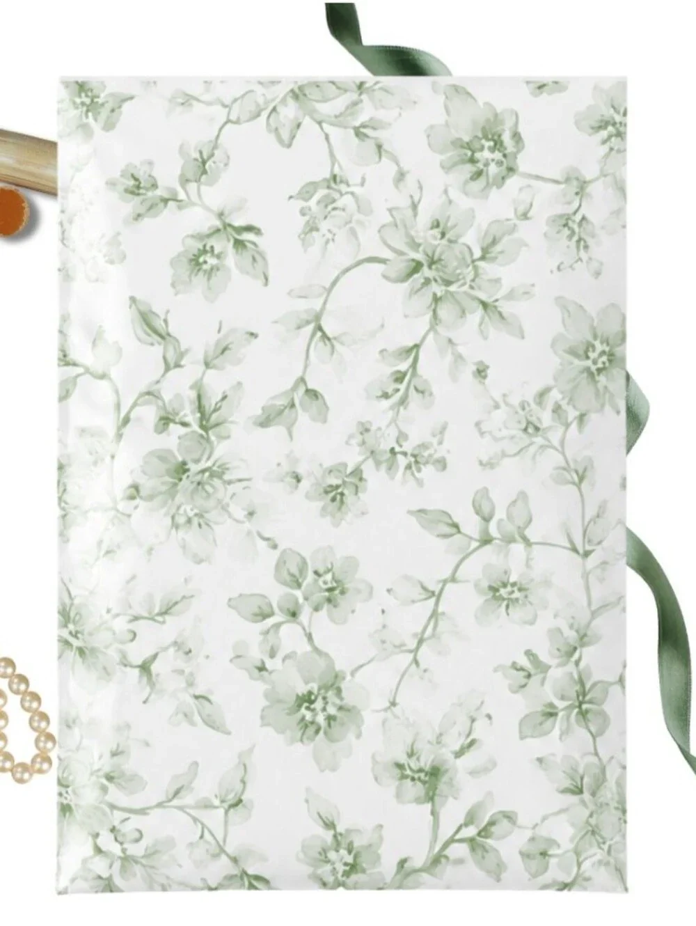 10 19X24 Poly Mailers Green Floral